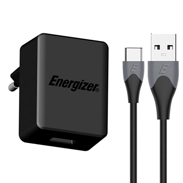 Sạc Energizer Quick Charge Qualcomm 3.0 18W kèm cáp USB Type-C -AC1Q3EUUC23
